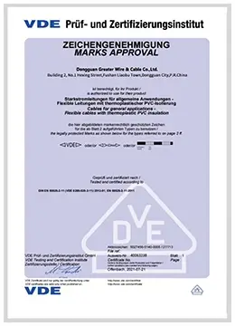 Geritel Wire's VDE certification