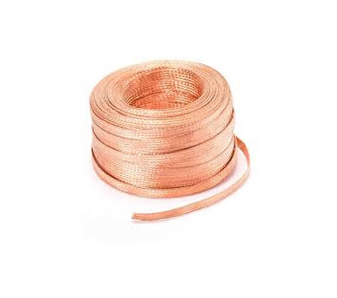 bare copper cable coiled package