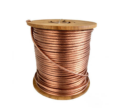 bare copper cable wooden reel package