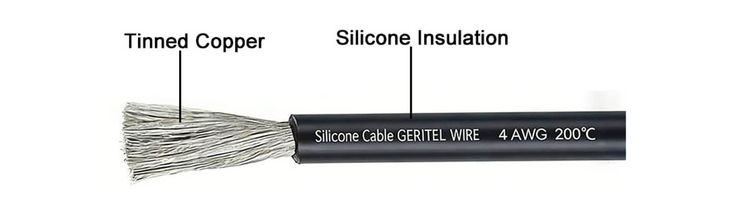 high temperature silicone cable