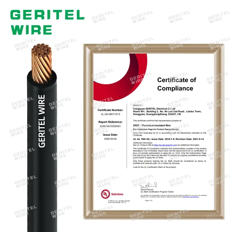 XHHW XLPE cable power distribution