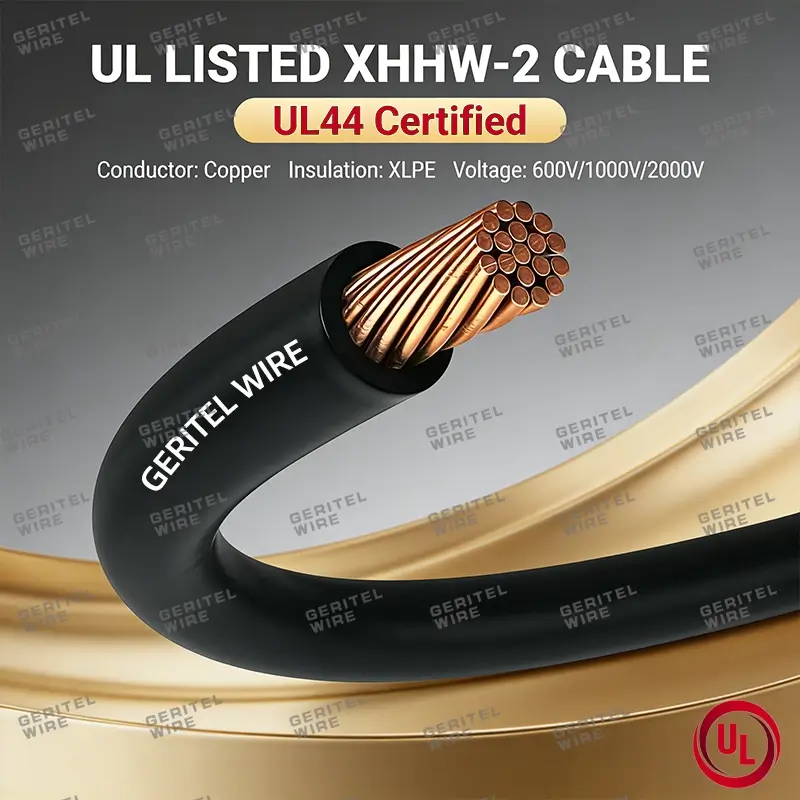 2 AWG XHHW-2 electric power cable