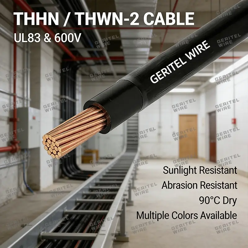 THWN copper conductor building wire