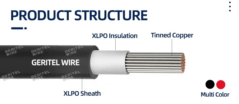 1x4mm2 AC600/1000V PV wire 