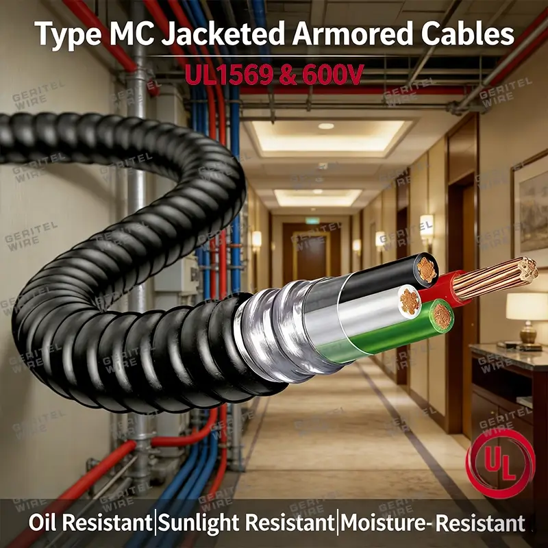 institutional building MC cable