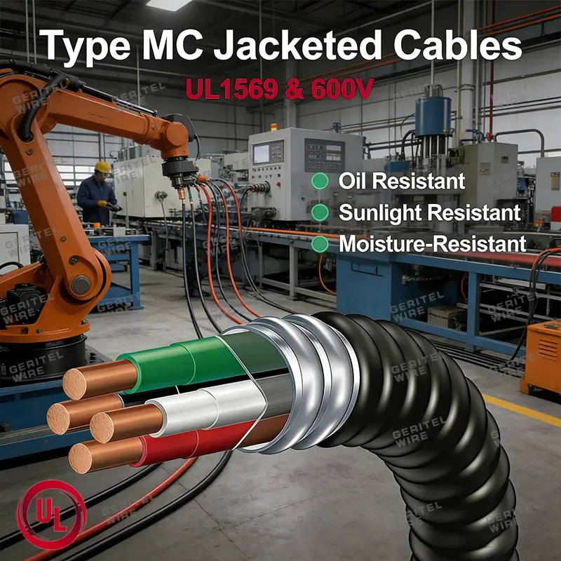 PVC Covered MC Cable for Industrial Maintenance and Retrofit Projects