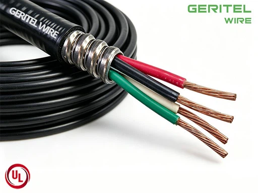 PVC jacketed MC cable with ground