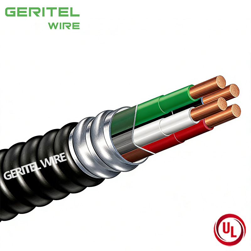 600V UL Listed PVC Jacketed Metal Clad Cable with THHN/THWN-2 Conductors