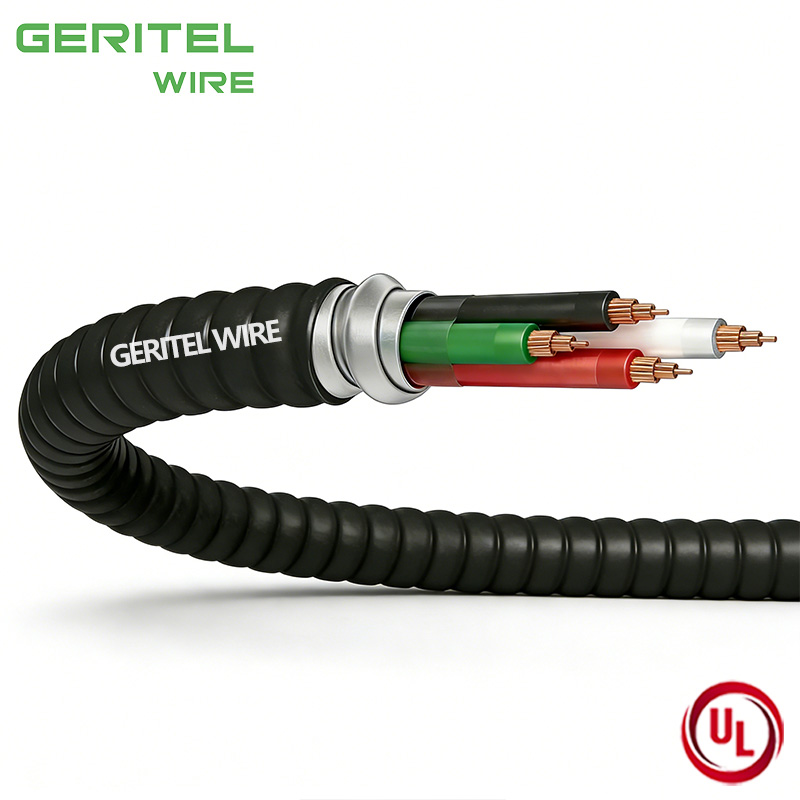 PVC jacketed MC cable with ground