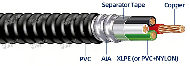 oil resistant MC cable