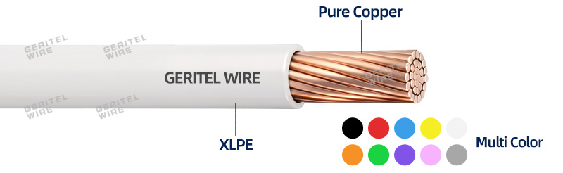250kcmil White XHHW-2 Copper Wire Structure