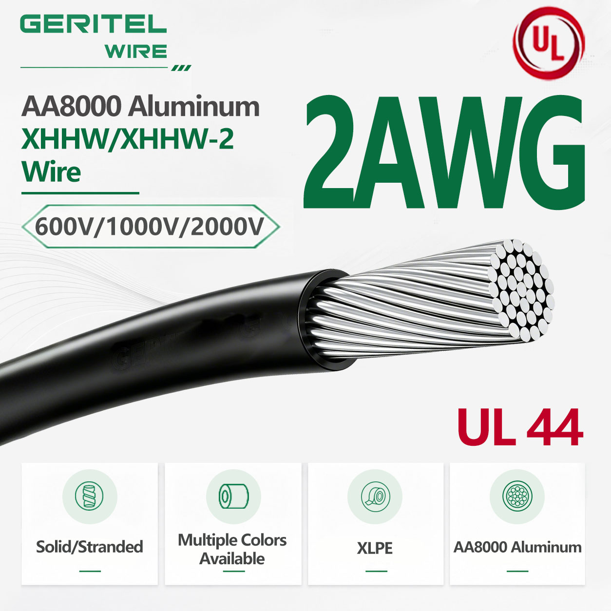 ALUMINUM XHHW/XHHW-2 Diameter & OD Chart，2 AWG WIRE SUITABLE FOR UNDERGROUND CONDUIT
