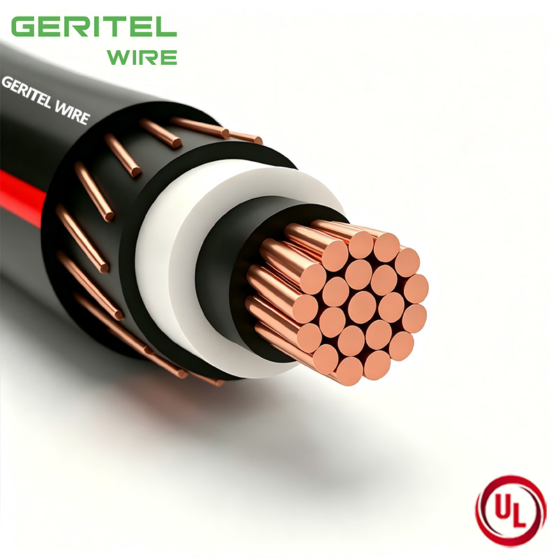 helically applied copper neutral wires cable
