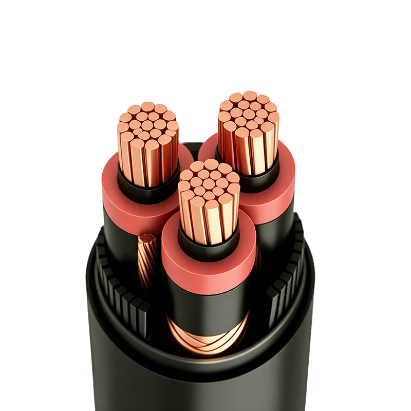 semi conducting conductor shield MV-105 3 conductor cable